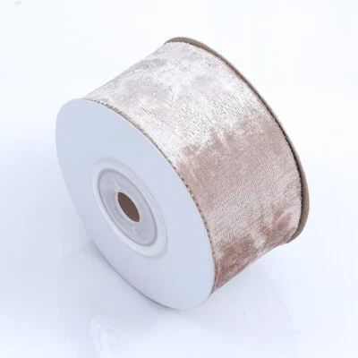 9m Velvet Ribbon Trim Single-sided Edge Webbing Shiny Craft Gift Decor - Image 1 of 4