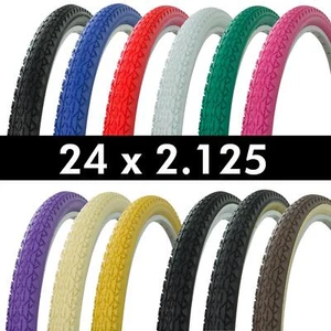 NEW! ENIX Bicycle 1 - Tire 24" x 2.125 Bike Tire Sidewall Beach Cruiser Bikes - Picture 1 of 13