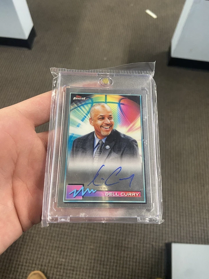 2021 Topps Finest Basketball Dell Curry Auto On Card SP - Image 1 of 2