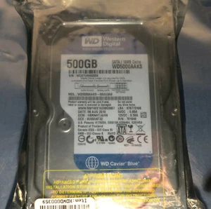 NEW Western Digital Caviar Blue WD5000AAKS 500GB 16MB SATA 3.5" Hard Drive - Picture 1 of 4