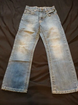 Pantalones de mezclilla para niños talla 7 Request azules para niñas lavado medio  Foto 1 de 4