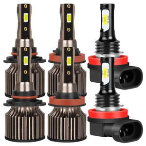 For Toyota Sienna 2011 2012-2020 LED Headlights High Low Beam Fog Light Bulbs Q7 - Picture 1 of 22