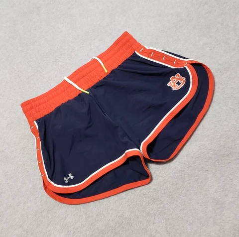 Auburn University Tigers Shorts Womens Small Under Armour Running Track Sports Cover