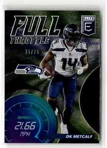2021 Donruss Elite #FT19 DK Metcalf Full Throttle Purple #/75 - Picture 1 of 2