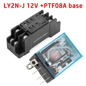 Coil Power Relay LY2NJ+Socket Base 5A 8-pin DC 12V LY2NJ Socket Socket Base - Picture 1 of 12