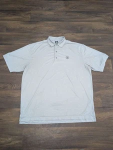 FootJoy FJ White Performance Stretch Mens Golf Polo Shirt Size 2XL - Picture 1 of 8