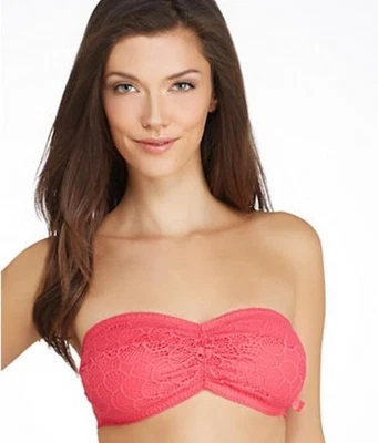 Nuevo Sujetador Bralette Calvin Klein CK One SM Algodón Encaje Bandeau QF1165 Rosa #100303 Foto 1 de 4