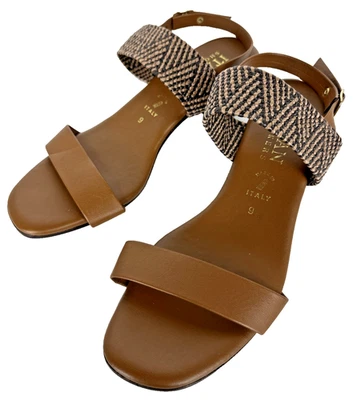 Italian Shoemakers Women's Woven Strap Sandals Brown US Size 9M New - Image 1 of 4