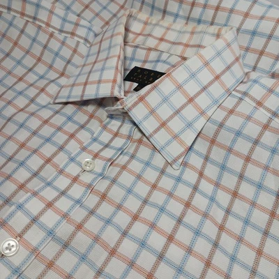 Camisa de vestir Robert Talbott Best In Class Oxford a cuadros para hombre talla 2XL 16,5-34 Foto 1 de 4