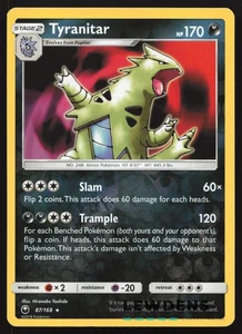 Tyranitar - 87/168 - Holograma Inverso - Holo Raro - Eclipse Cósmico - Carta Pokémon -1 - Imagen 1 de 2