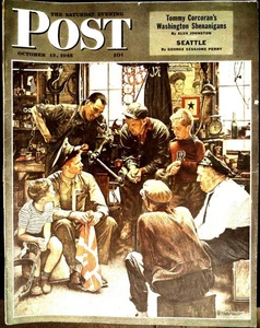 The Saturday Evening Post October 13, 1945 Norman Rockwell, Complete Magazine - Picture 1 of 1