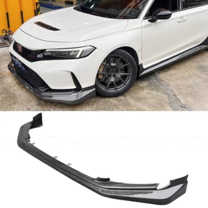 Alerón de barbilla de parachoques delantero estilo M de fibra de carbono para Honda Civic FL5 tipo R - Imagen 1 de 17