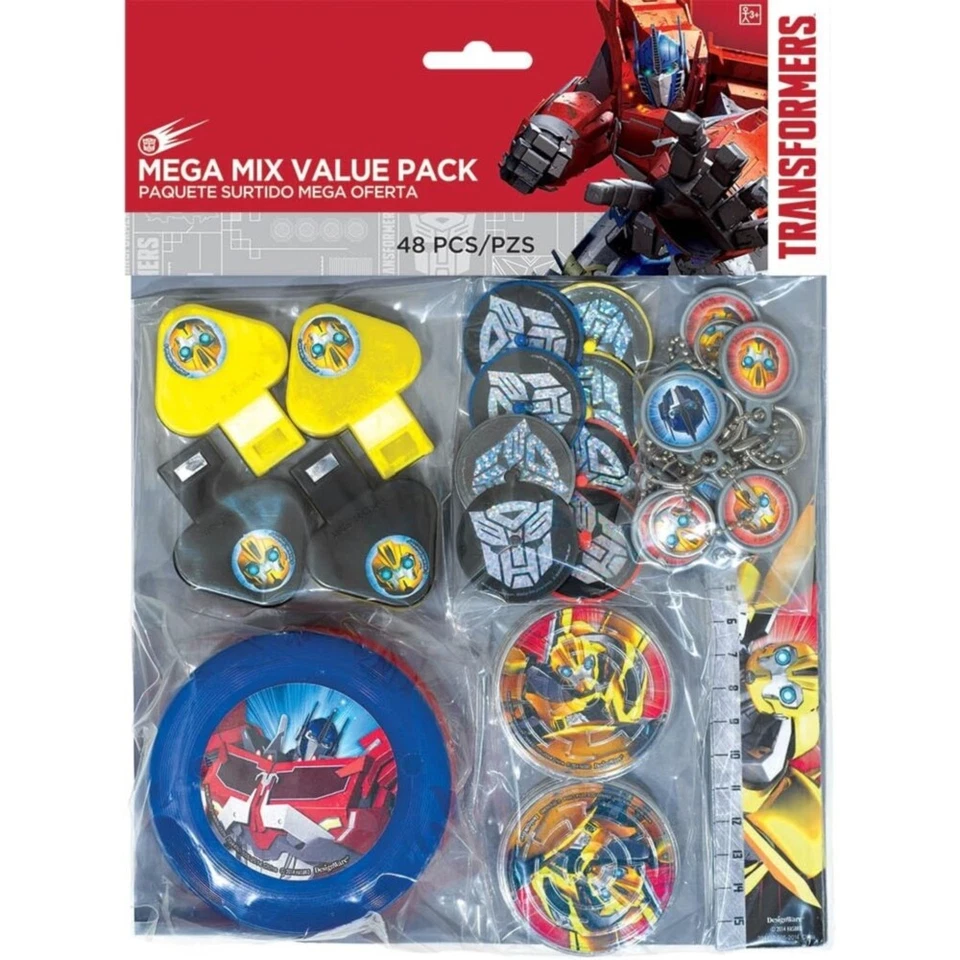 Transformers Value Pack Favors 48CT - Imagem 1 de 1