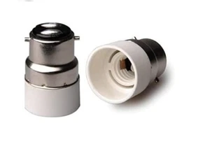 Bayonet BC To Small Screw SES Light Bulb Adaptor Lamp Converter - Picture 1 of 7