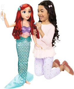 Disney Princess Ariel Doll My Size 32" Tall Playdate w/ Long Hair & Comb - Picture 1 of 4