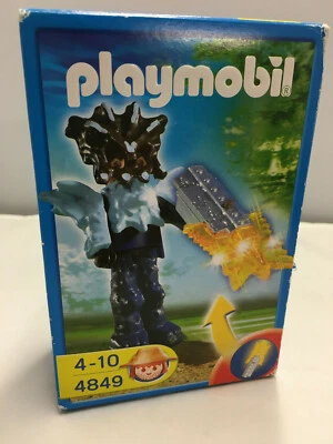 PLAYMOBIL 4849 Tempelwächter mit Leuchtschwert / Feuerlanze  orange - in OVP - Bild 1 von 4