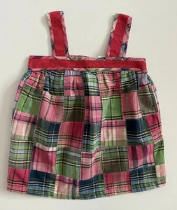 Baby Gap Girls Tunic Blouse Top Sleeveless Patchwork Pink Size 4 NEW - Picture 1 of 1