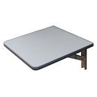 Stół składany ścienny z wystawą klapową ze stali nierdzewnej antracyt-metalik szer. 35 x gł. 40 cm