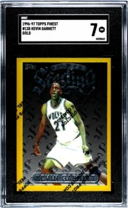 1996-97 Topps Finest Non Refractor #138 Kevin Garnett SGC 7 - Bild 1 von 2