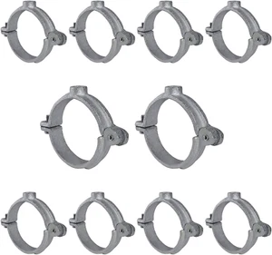 HINGG-34-10 Industrie Dekor Scharnier Split Ring Rohr Aufhänger 3/4 Zoll Ir verzinkt - Bild 1 von 12