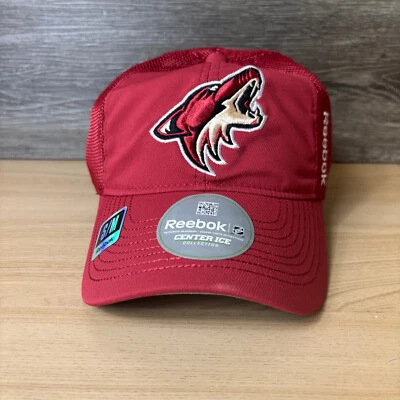 Gorra ajustada Arizona Coyotes S/M roja NHL hockey Reebok Center Ice Foto 1 de 4