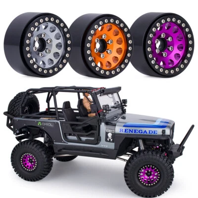 4Pcs 1.9" Beadlock Wheel Rims for 1/10 RC Crawler SCX10 TRX-4 D90 90046 VS4-10 - Image 1 of 4