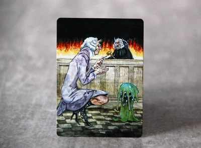 Demonic Layer Goo Monster |  MTG Satirical Fan Art Irinocally - Image 1 of 4