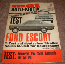 MOT 8/1968 Ford Escort Hundeknochen, DAF 33, VW Käfer 1500 tuning, Fiat T 600