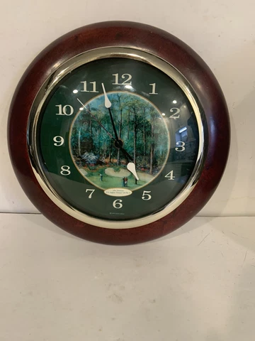 Vntg Wall Clock Golf Style Augusta Golf Course Hole #13 Par 5 1996 Excellent Con Cover