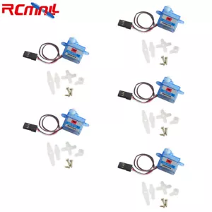 5 pz Micro Servo 3,7 g motore analogico 90 gradi per drone aereo RC Arduino - Foto 1 di 5