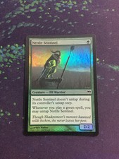 Mtg, FOIL Nettle Sentinel. Eventide Foil Common LP