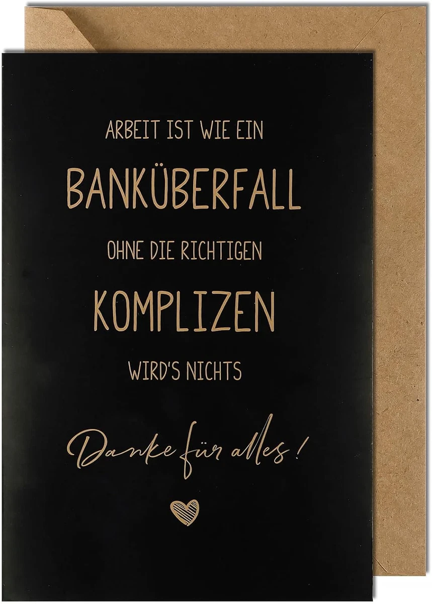 XXL Abschiedskarte Im A4 Format – Inkl. Umschlag & Persönlicher Botschaft