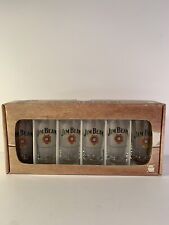 Jim Beam 6 Shot Glass Set 2oz Each New Open Box