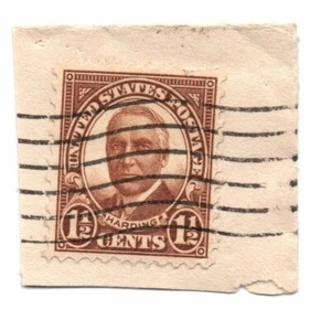 Scott# 684 1 1/2c WARREN HARDING On Paper Well Centered Used Stamp - Picture 1 of 1