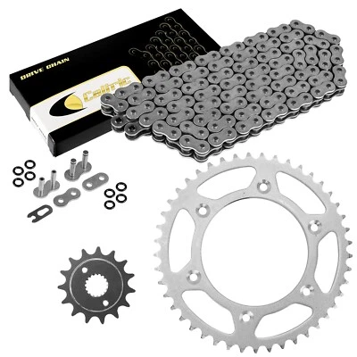 Kit de cadena de transmisión y piñones de junta tórica para Honda XR400R 1996-2004 Foto 1 de 4