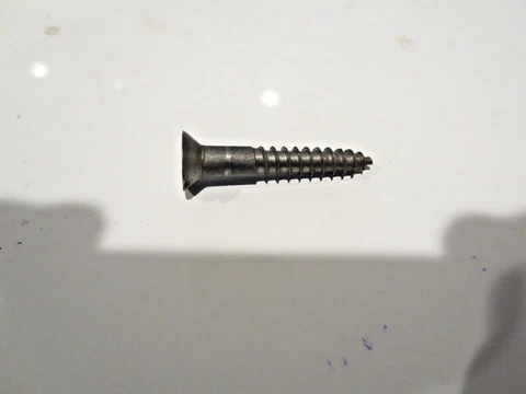 Vintage US made Wood Screws Flat Head Slotted 10 X 1-1/4 Bright Steel-QTY 104 Cover