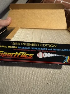 Sportflics Premier Edition Baseball Magic Motion Factory Set 1986 quasi come nuovo + - Foto 1 di 1