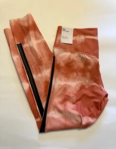 Nike Trainingsleggings Damen Medium Dri FIT One Luxe Mid Rise rot bedruckt - Bild 1 von 6