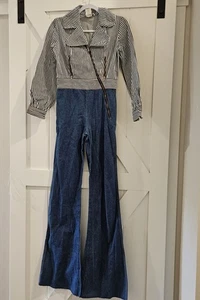 Rare NWOT Vintage 1970s Flim-Flam Creations Charles Glenn Paris Jumpsuit Size 7 - Picture 1 of 23