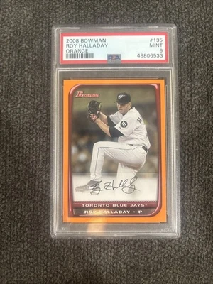 Bowman Orange #135 Roy Halladay 2008/250 - PSA 9 (como nuevo) Blue Jays Foto 1 de 4