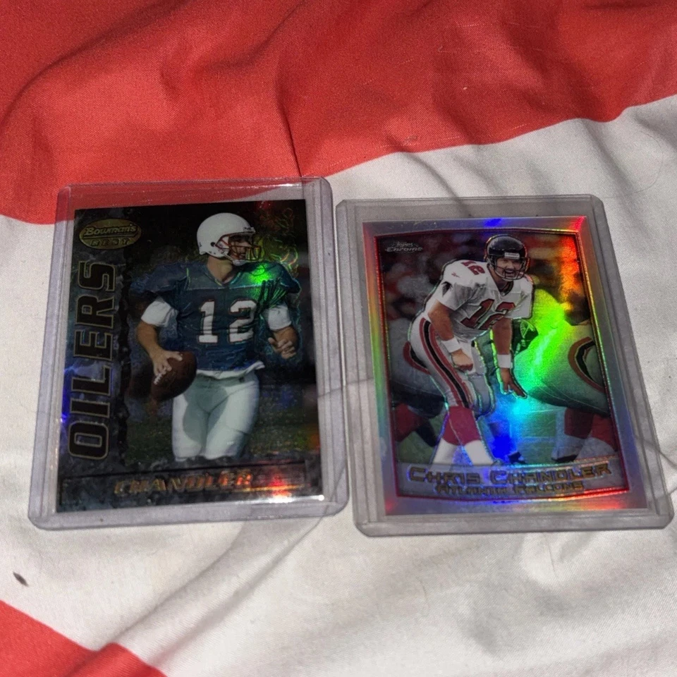 1995 Bowman's Best Refractor 1999 Topps Chrome Refractor  Chris Chandler - Image 1 of 1