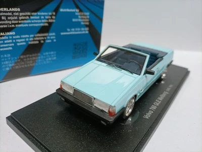 Autocult 1:43 Volvo 760 GLE Mellberg 1985 Blue Convertible Car Model  - Image 1 of 4