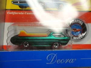 Réplica conmemorativa Hot Wheels DEORA 1968 verde con caja de 30 aniversario - Imagen 1 de 4
