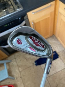 Damen Ping Faith Golfschläger 9 Eisen, lila Punkte, ULT 200 Damen Graphitschaft - Bild 1 von 12