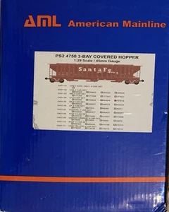 AML G-SCALE NEW PS2-4750 3BAY COVERED HOPPER #G-431 CANADIAN NATIONAL #767619 - Picture 1 of 12