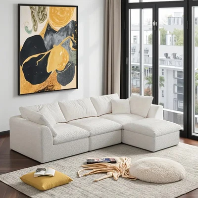 Sectional Couch L-shaped Sofa Modular Sofa Free Combination Sofa Recamier Tatami - Image 1 of 4