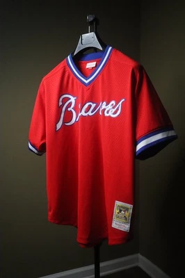Atlanta Braves Mitchell & Ness Dale Murphy #3 Cooperstown Red Jersey Men’s 2XL - Image 1 of 4