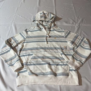 Hang Ten Baja Beach Surfer Style Hoodie Pullover Knit Striped Mens Size: Small - Picture 1 of 8