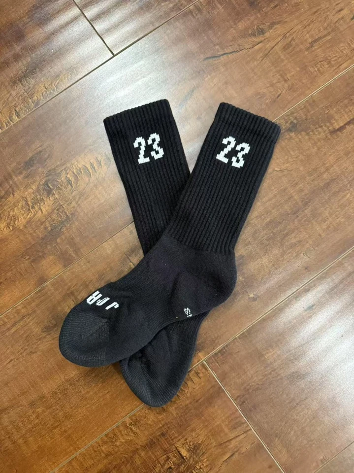 Nike Jordan Essentials Every Day Training Crew Black White Socks - One Pair Only - Image 1 of 1