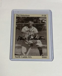 Phil Robertson Signed Card Duck Dynasty Duck Commander High School Baseball - Picture 1 of 2